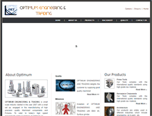 Tablet Screenshot of optimumengg.com